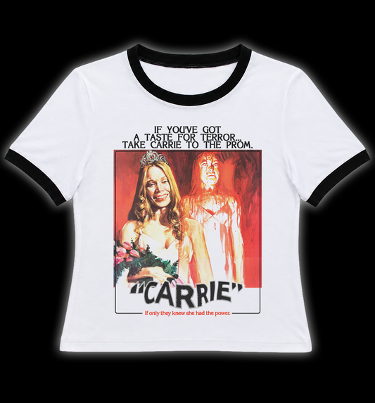 Carrie Horror Movie Ringer Shirt