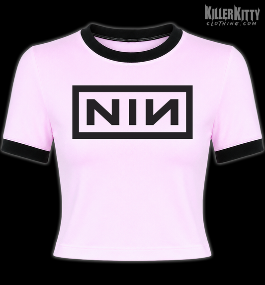 Nine Inch Nails Ringer Shirt (Pink)