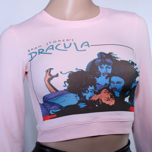 Dracula Brides Pink Crop Top