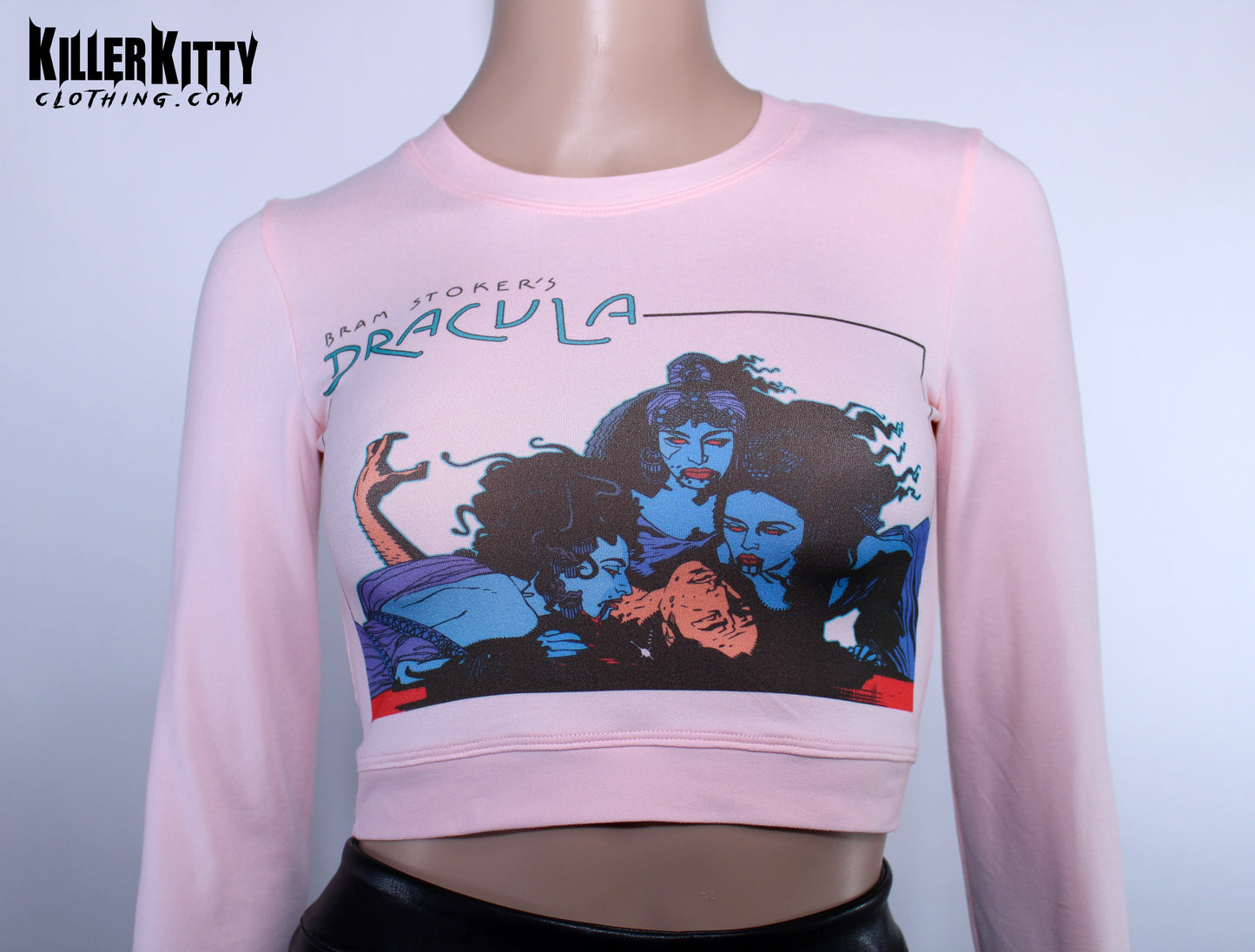 Dracula Brides Pink Crop Top