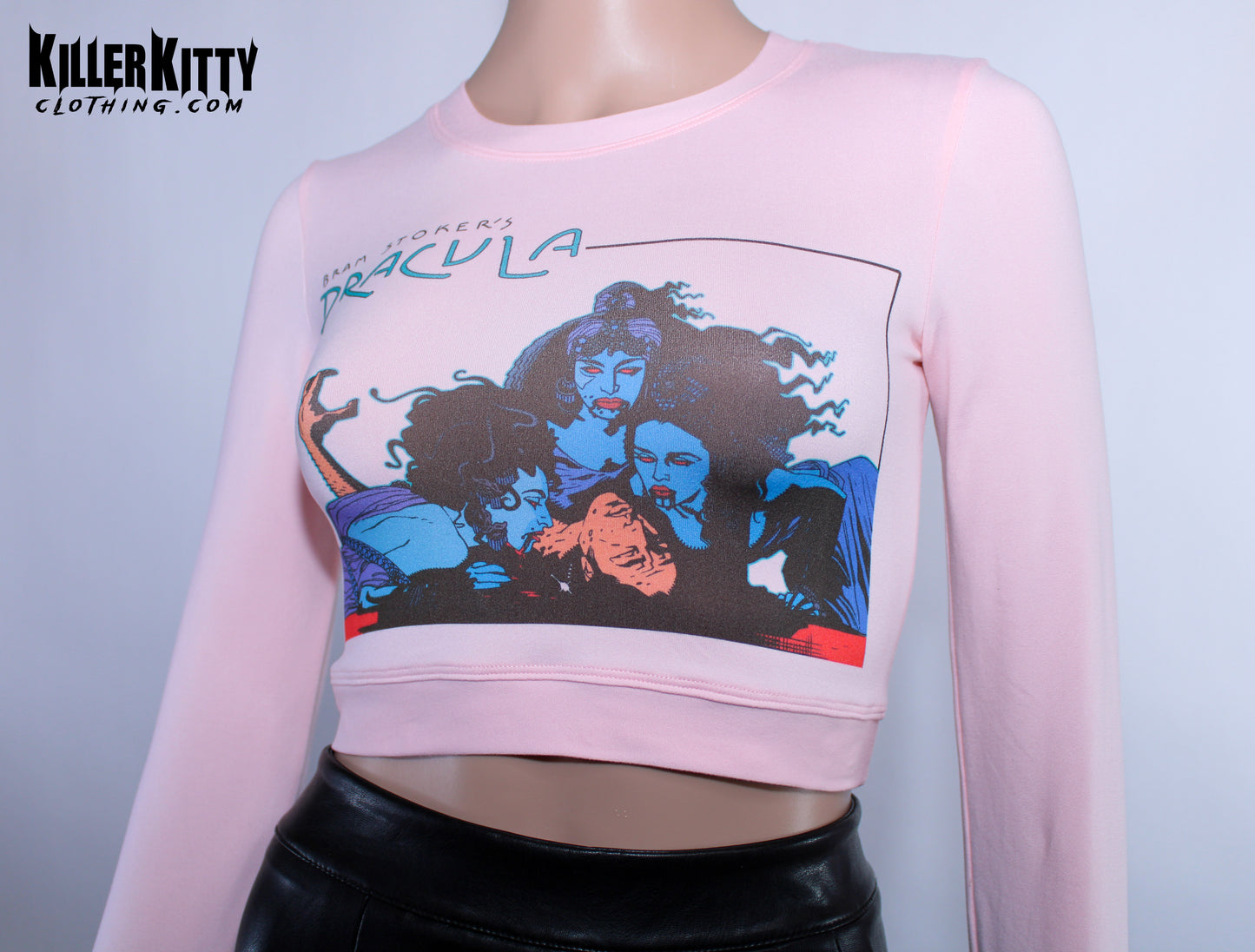Dracula Brides Pink Crop Top