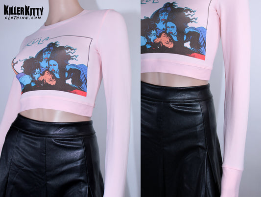 Dracula Brides Pink Crop Top