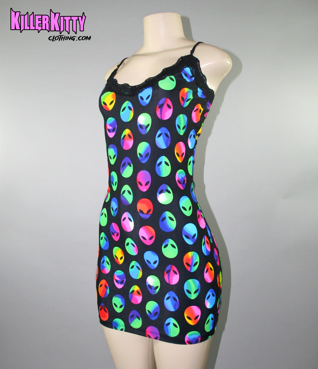 Alien Rave Slip Dress Medium