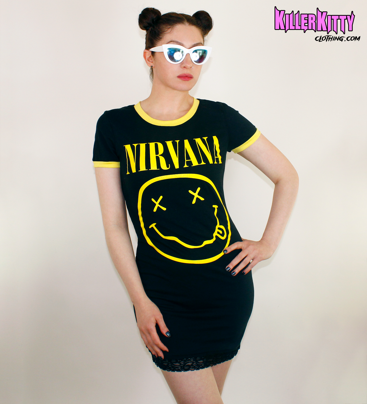 Nirvana Ringer Dress Grunge