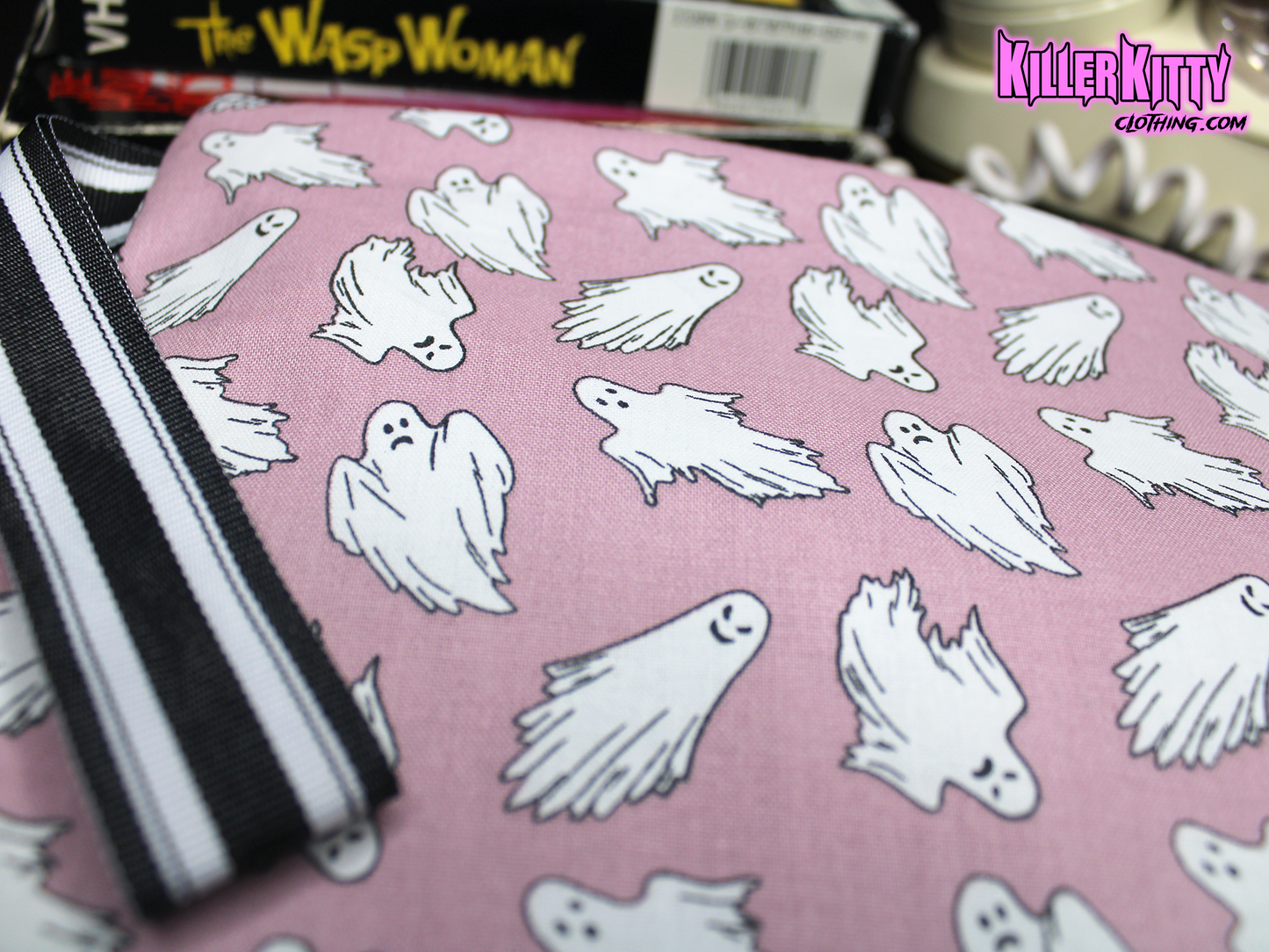 Spooky Ghost Pouch Wristlet