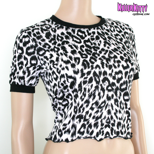 80's Leopard Ringer Shirt