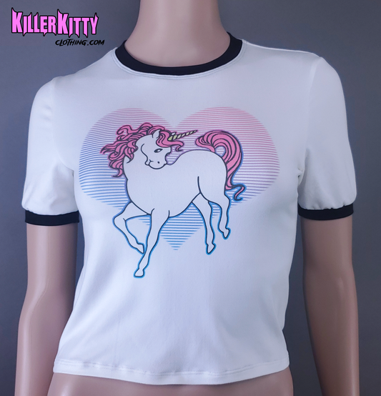 80s Unicorn Ringer Shirt