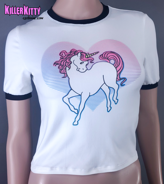 80s Unicorn Ringer Shirt