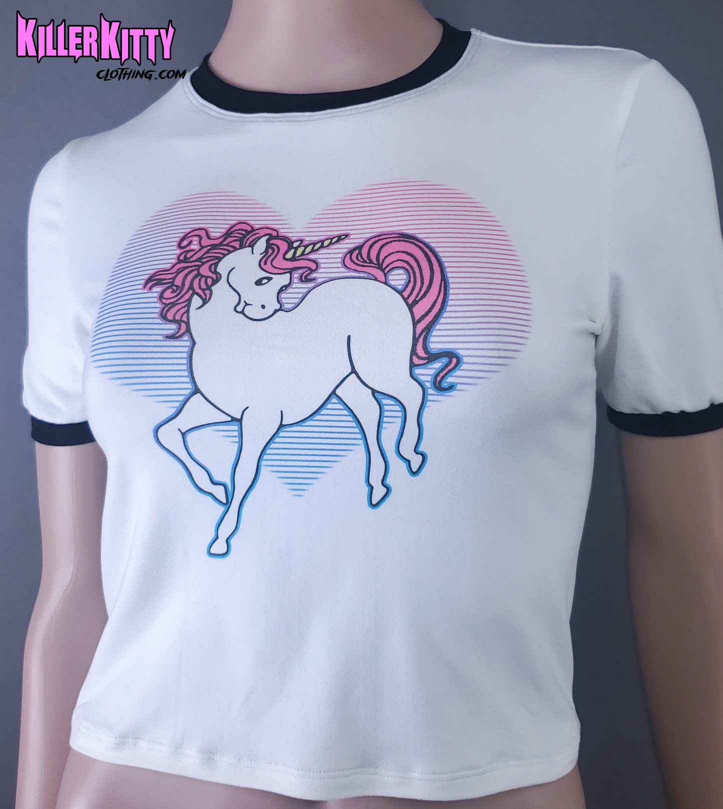80s Unicorn Ringer Shirt