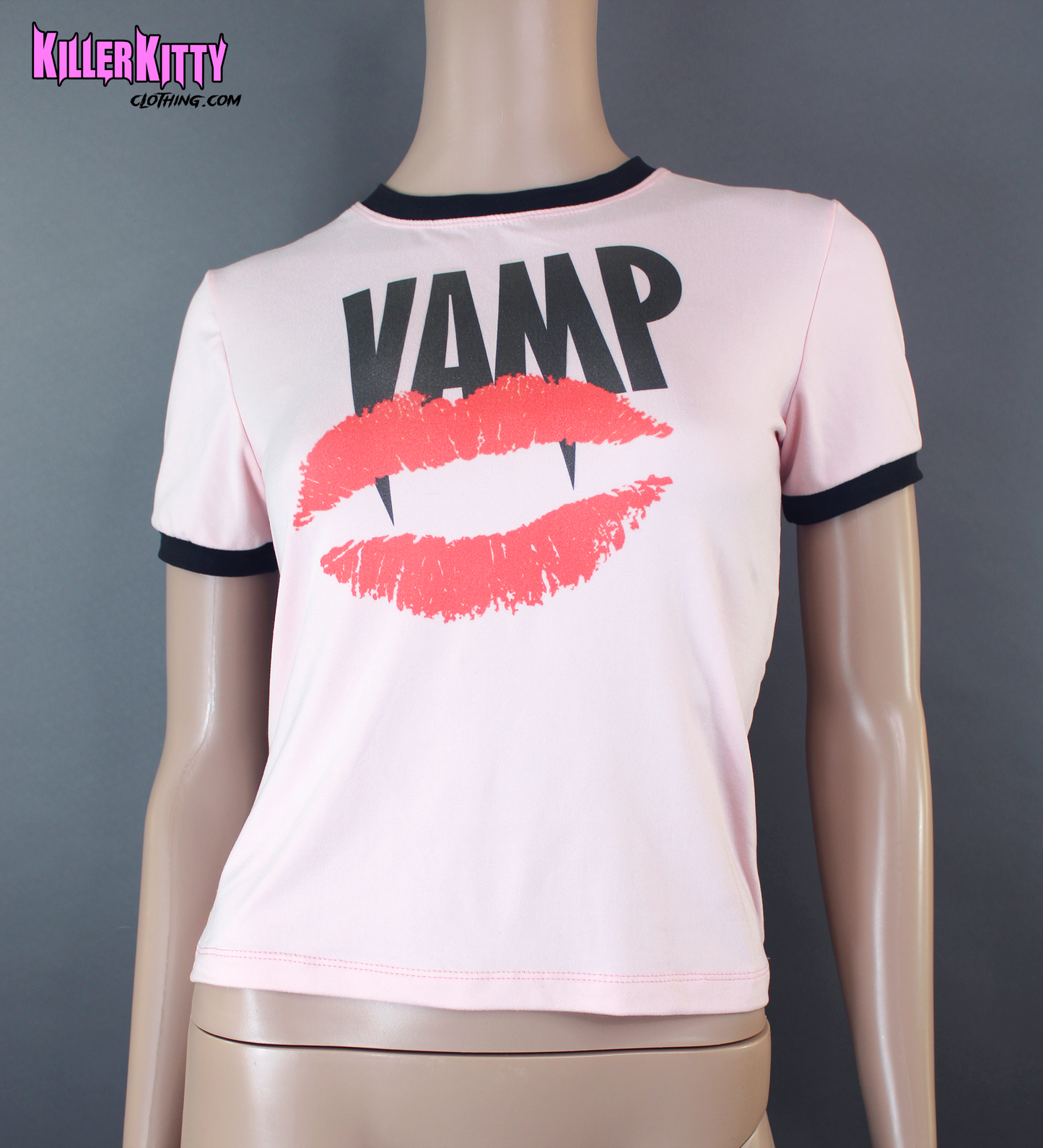 Vamp 80s Horror Movie Ringer Shirt