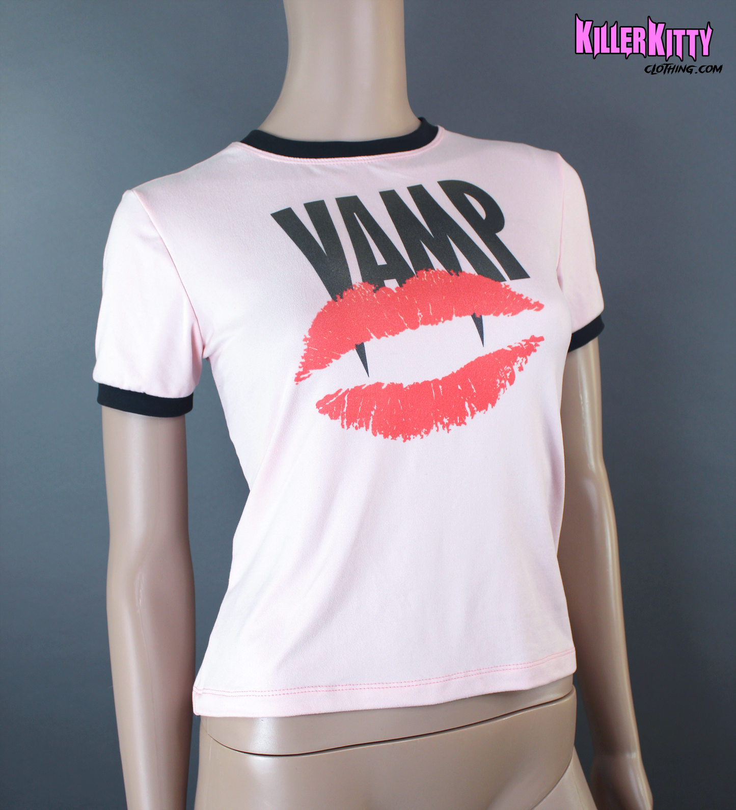 Vamp 80s Horror Movie Ringer Shirt