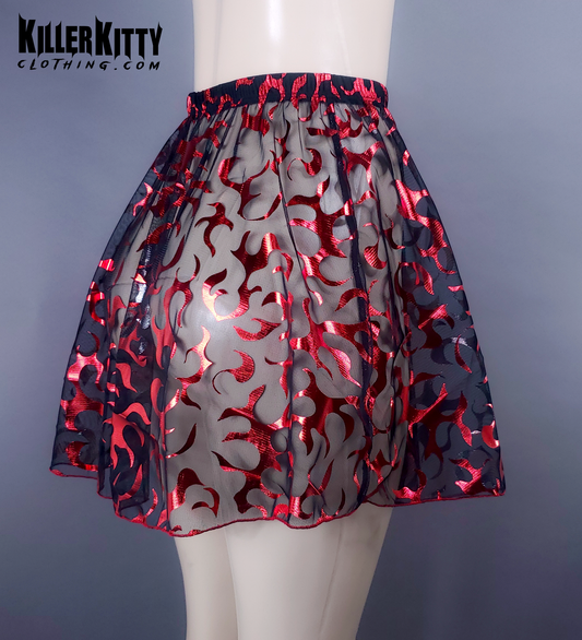 Flared Flames Skirt