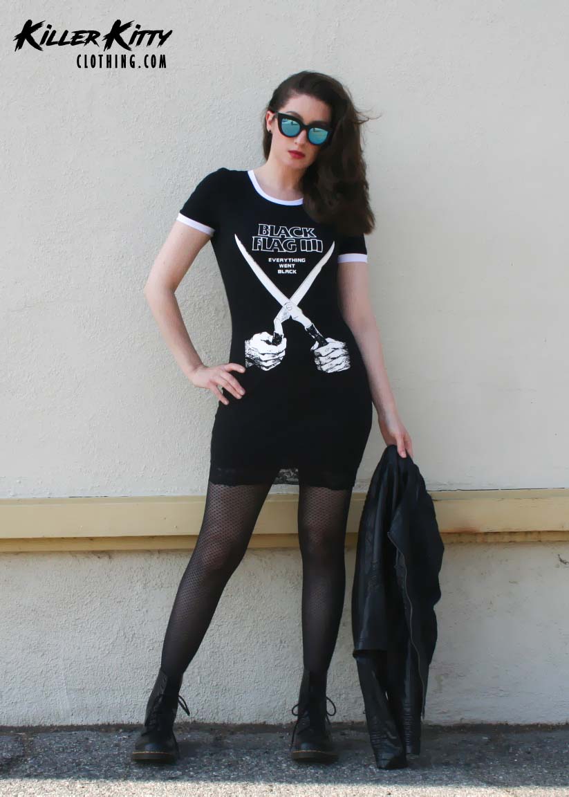 Black Flag Ringer Dress
