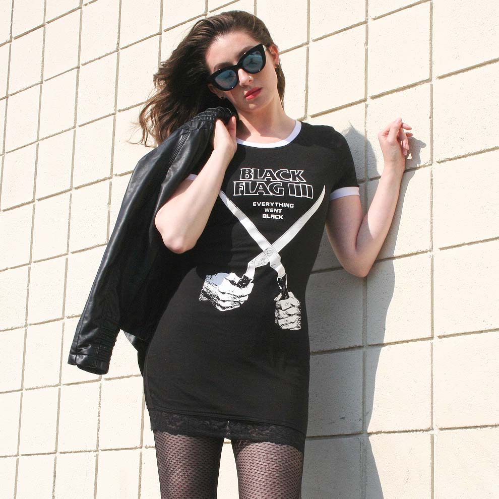 Black Flag Ringer Dress