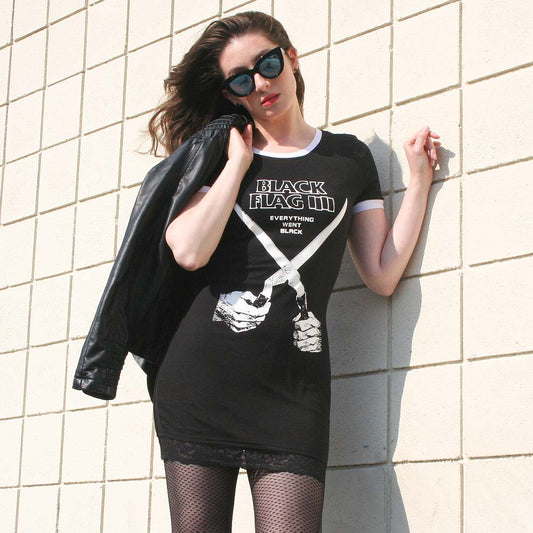 Black Flag Ringer Dress