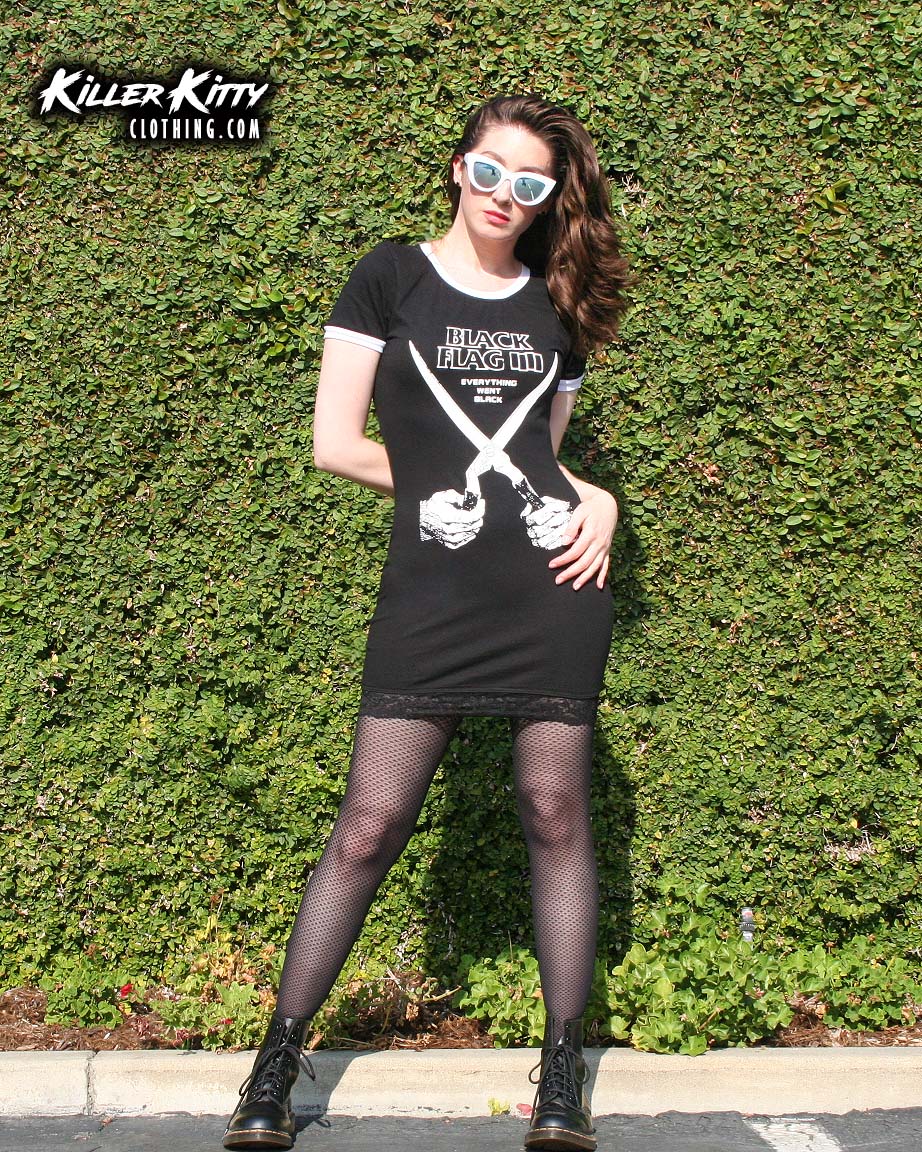 Black Flag Ringer Dress
