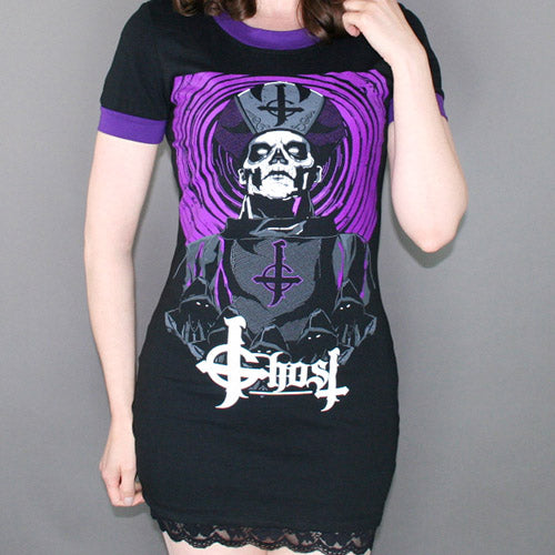 Ghost Purple Ringer Dress