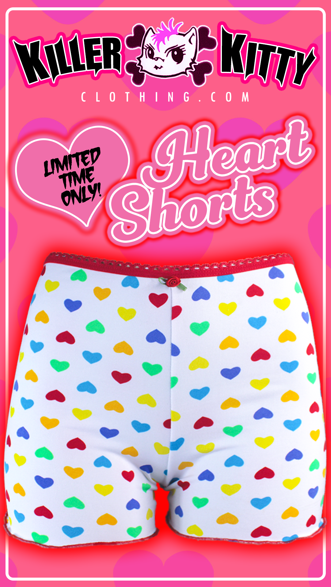 Heart Lounge Shorts PJs