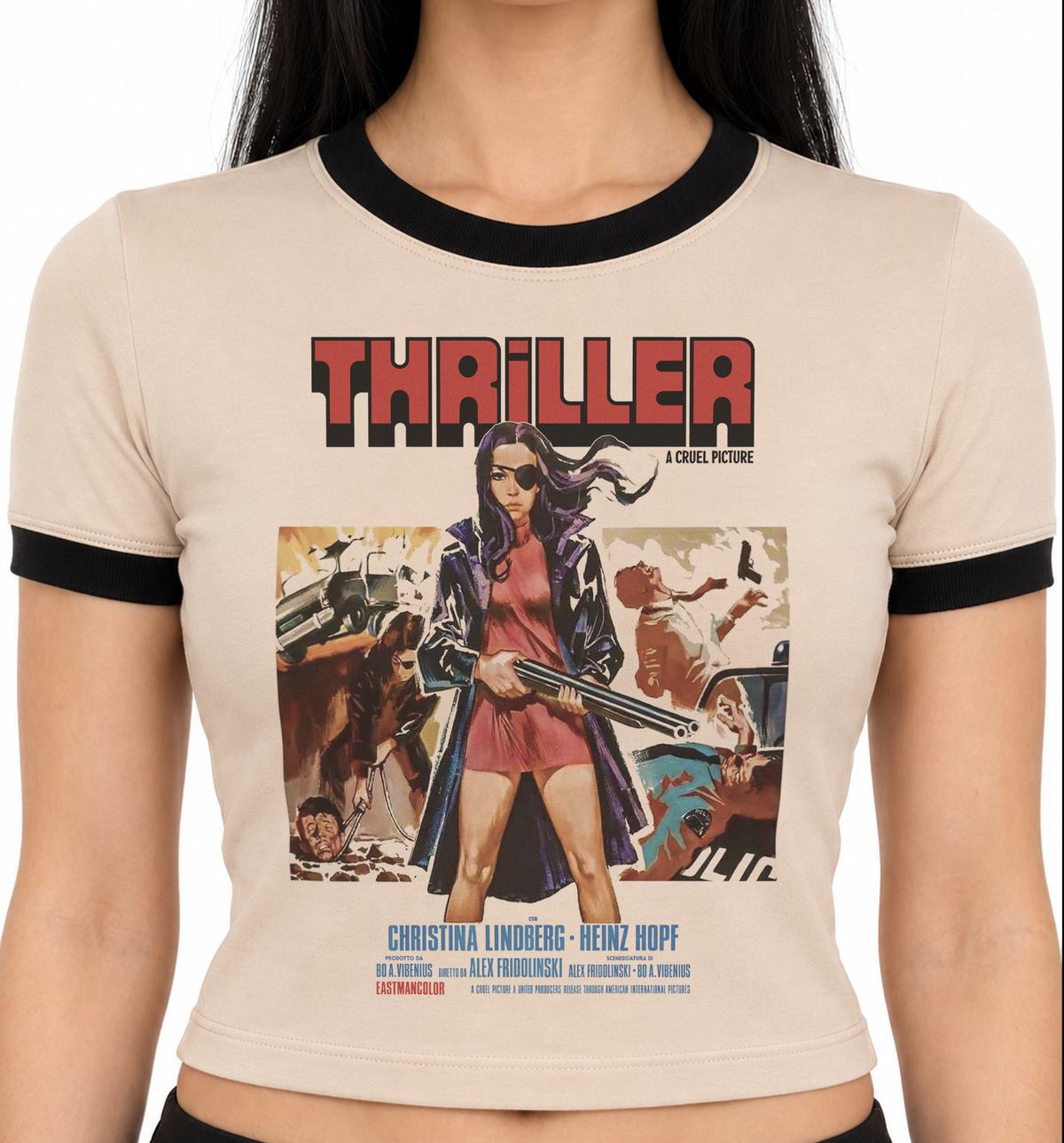 Thriller Ringer Shirt – A Cruel Picture