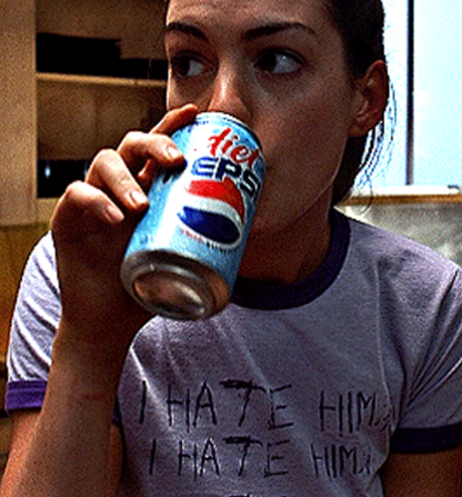 I Hate Him 90s Retro Ringer Shirt