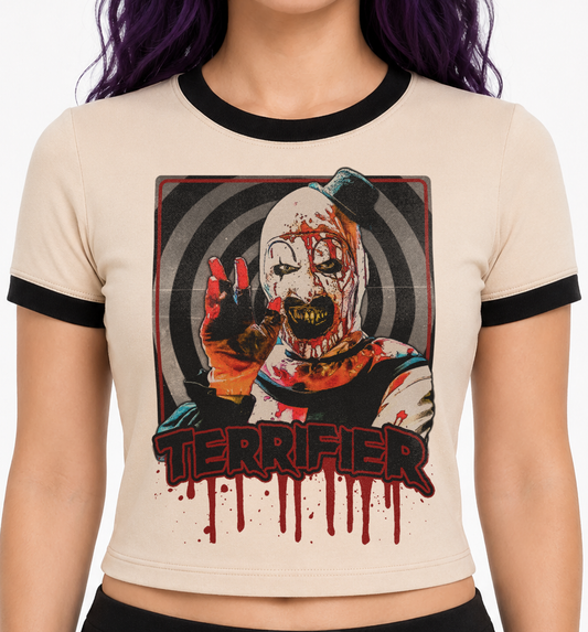 Terrifier Art the Clown Horror Ringer Shirt