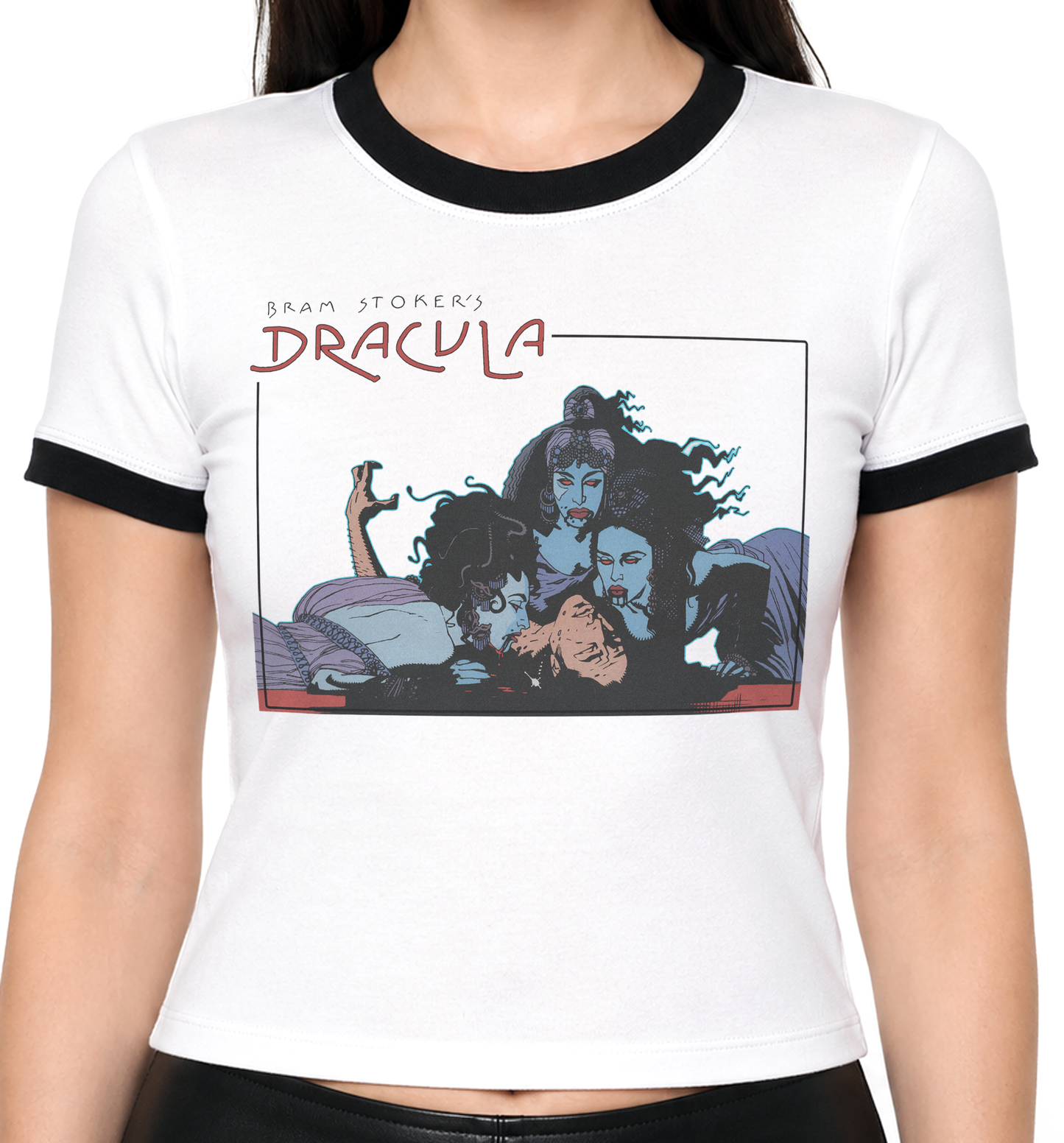 Dracula Brides Horror Ringer Shirt