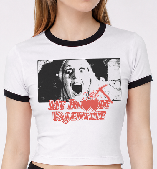 My Bloody Valentine Ringer Crop Top