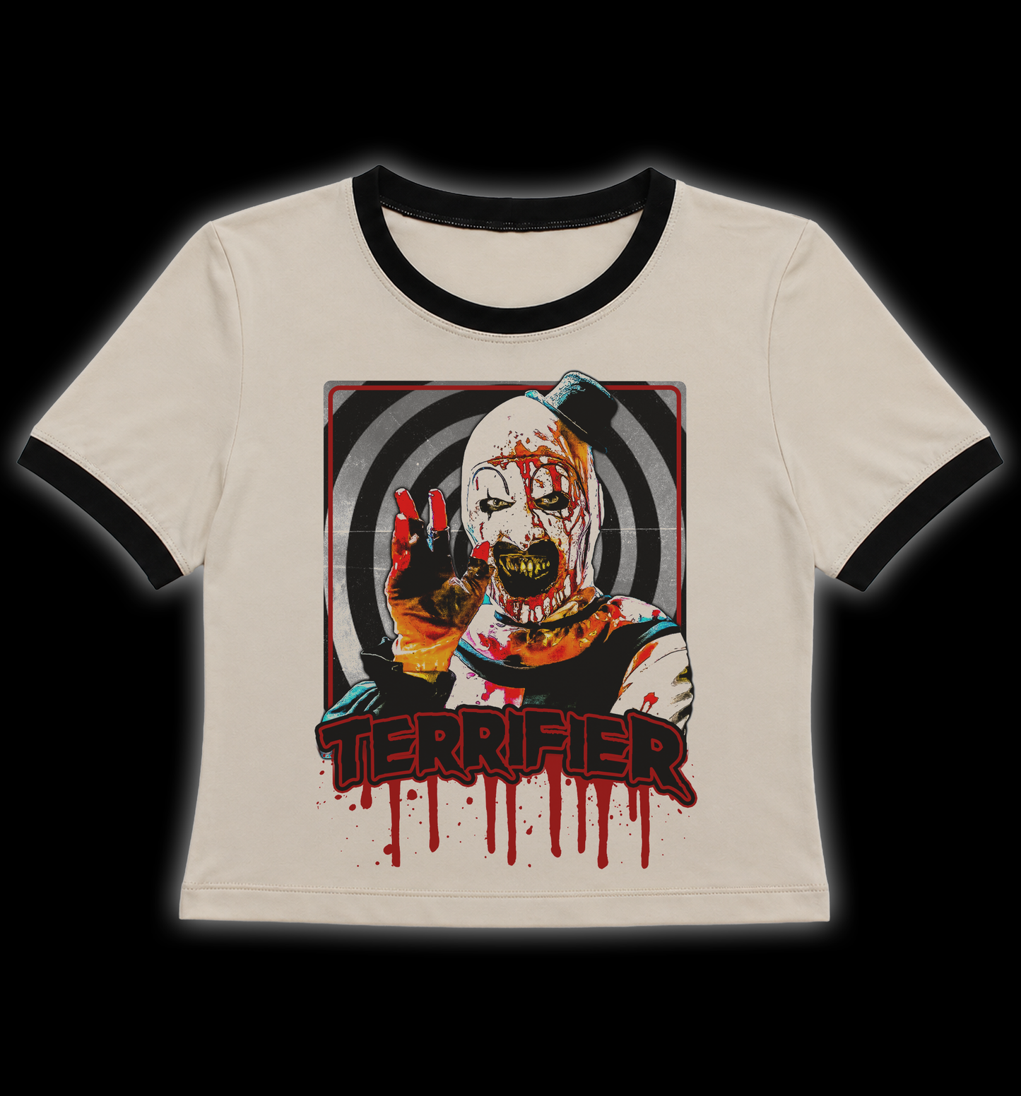 Terrifier Art the Clown Horror Ringer Shirt