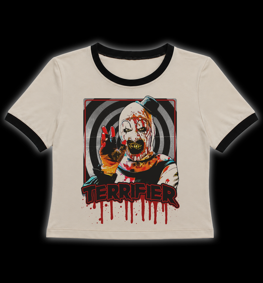 Terrifier Art the Clown Horror Ringer Shirt
