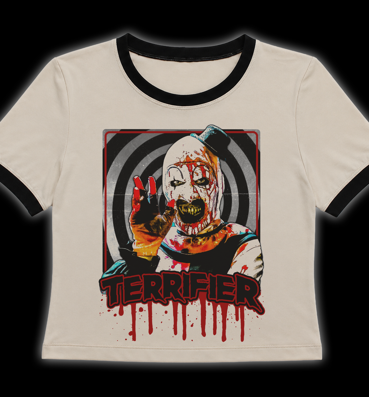 Terrifier Art the Clown Horror Ringer Shirt