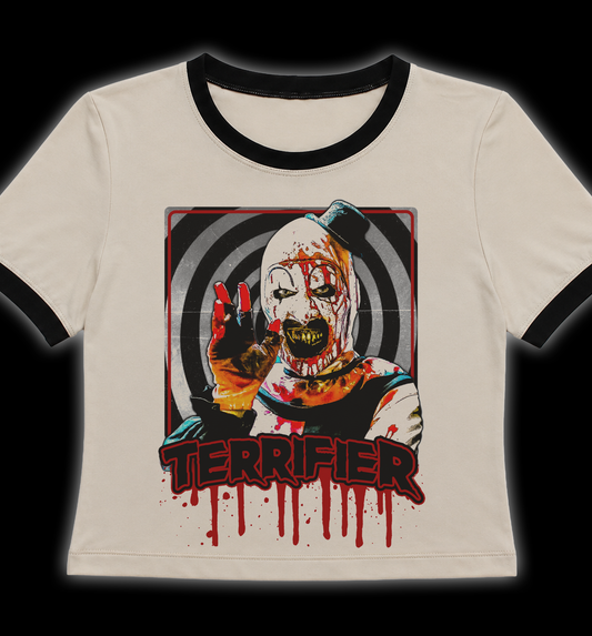 Terrifier Art the Clown Horror Ringer Shirt