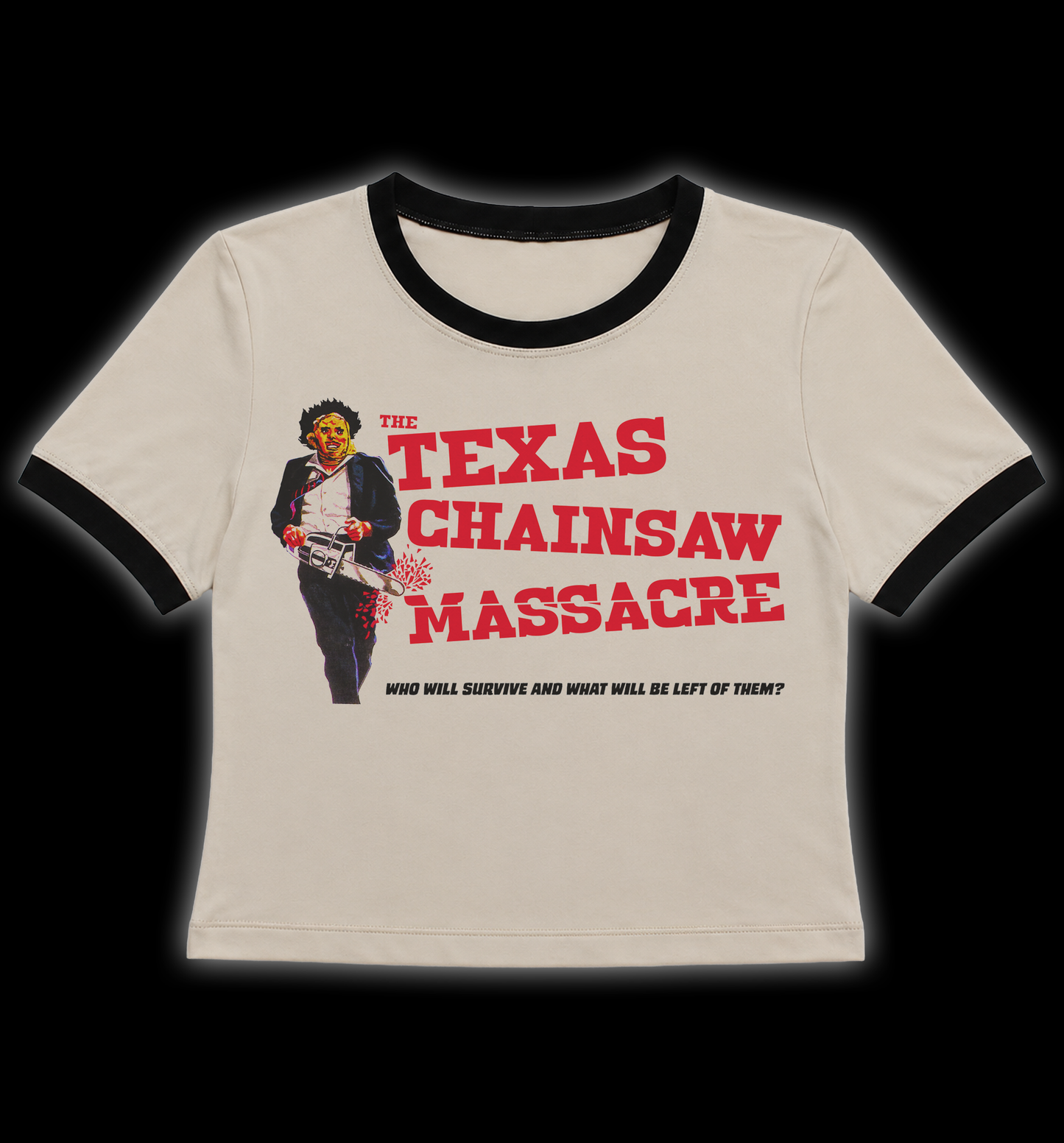 Texas Chainsaw Massacre Leatherface Cropped Shirt