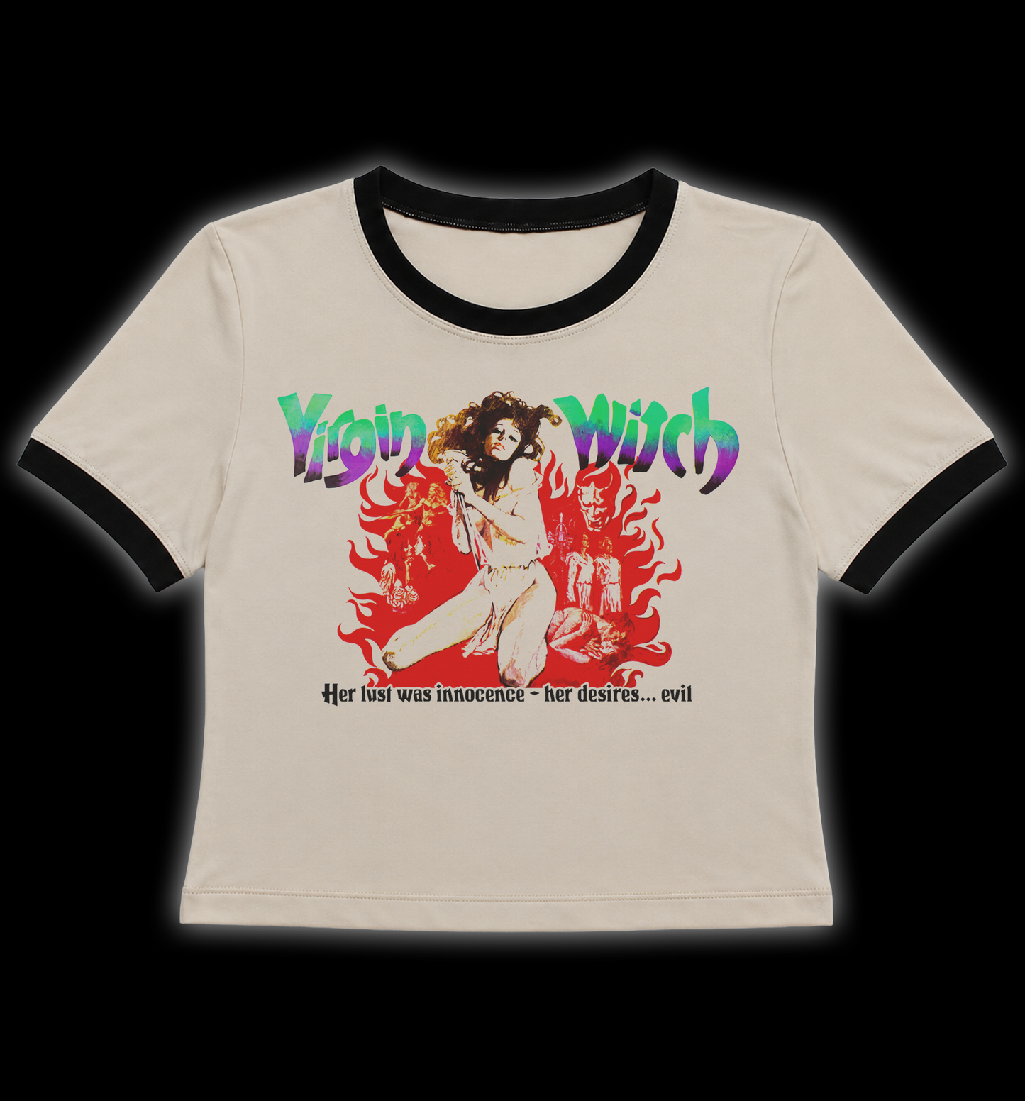 Virgin Witch Horror Ringer Shirt