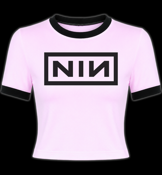 Nine Inch Nails Ringer Shirt (Pink)