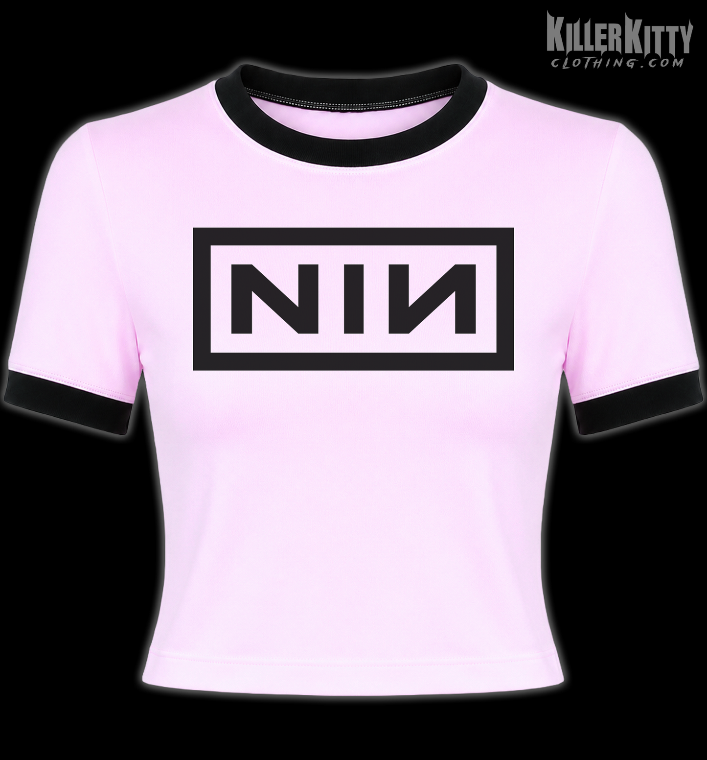 Nine Inch Nails Ringer Shirt (Pink)