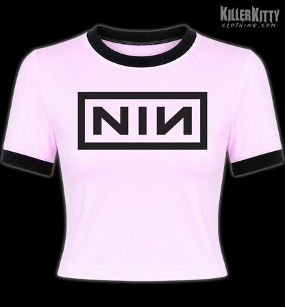 Nine Inch Nails Ringer Shirt (Pink)
