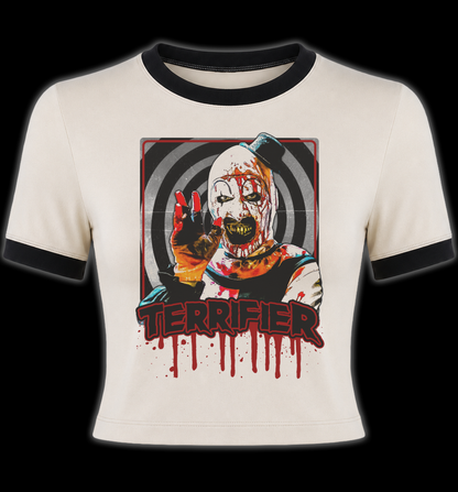Terrifier Art the Clown Horror Ringer Shirt