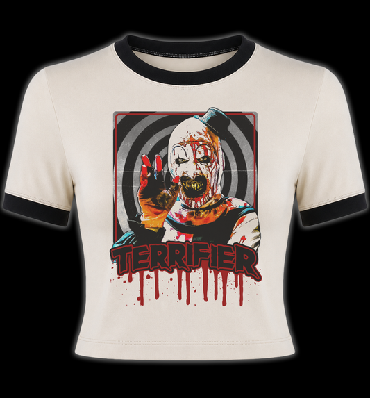 Terrifier Art the Clown Horror Ringer Shirt
