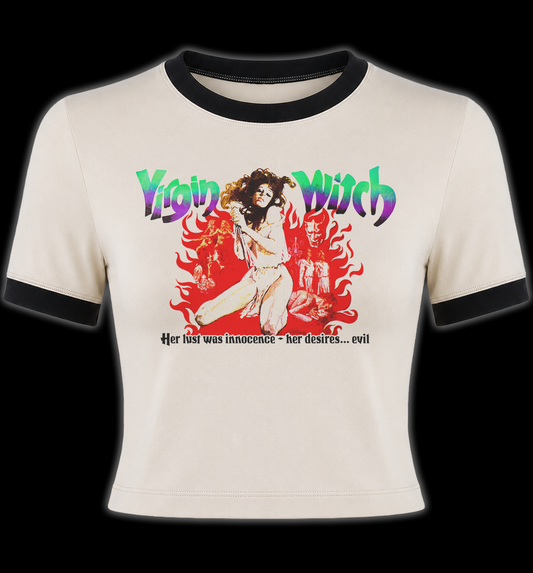 Virgin Witch Horror Ringer Shirt