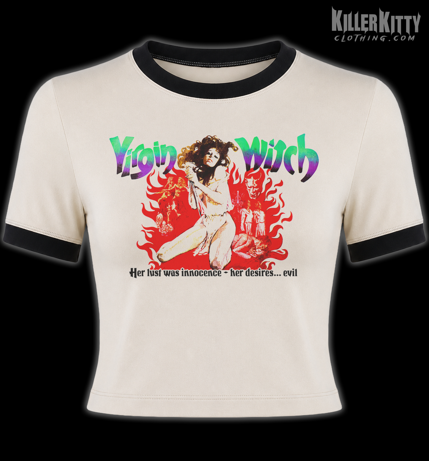 Virgin Witch Horror Ringer Shirt