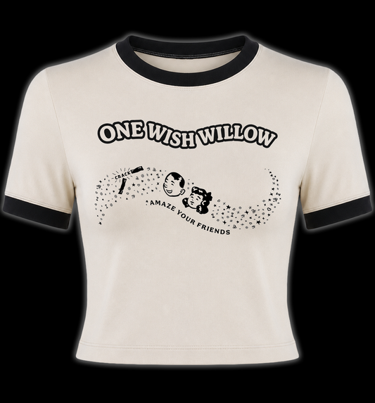 One Wish Willow Obsession Horror Ringer Shirt