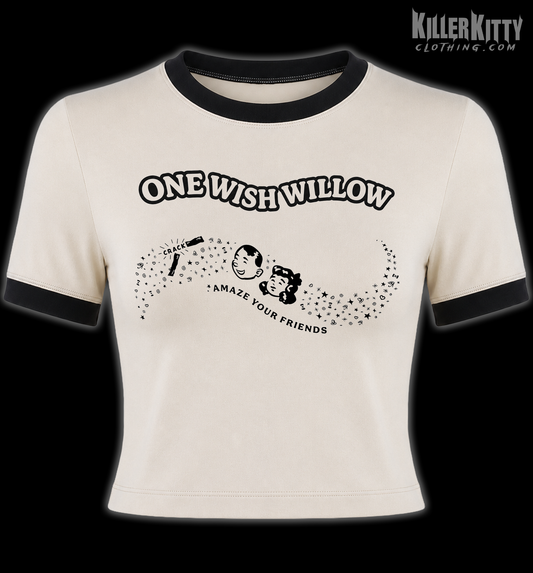 One Wish Willow Obsession Horror Ringer Shirt