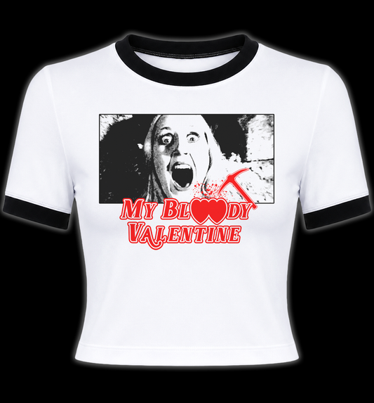 My Bloody Valentine Ringer Crop Top