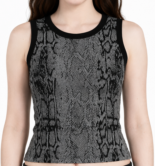 Snake Print Tank Top