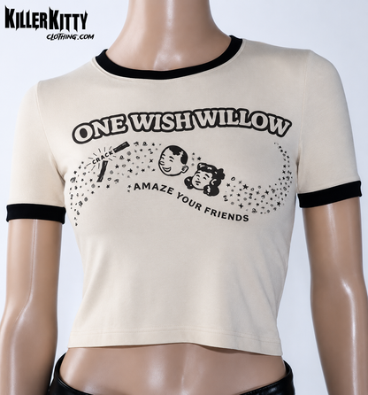 Obsession One Wish Willow Horror Ringer Shirt