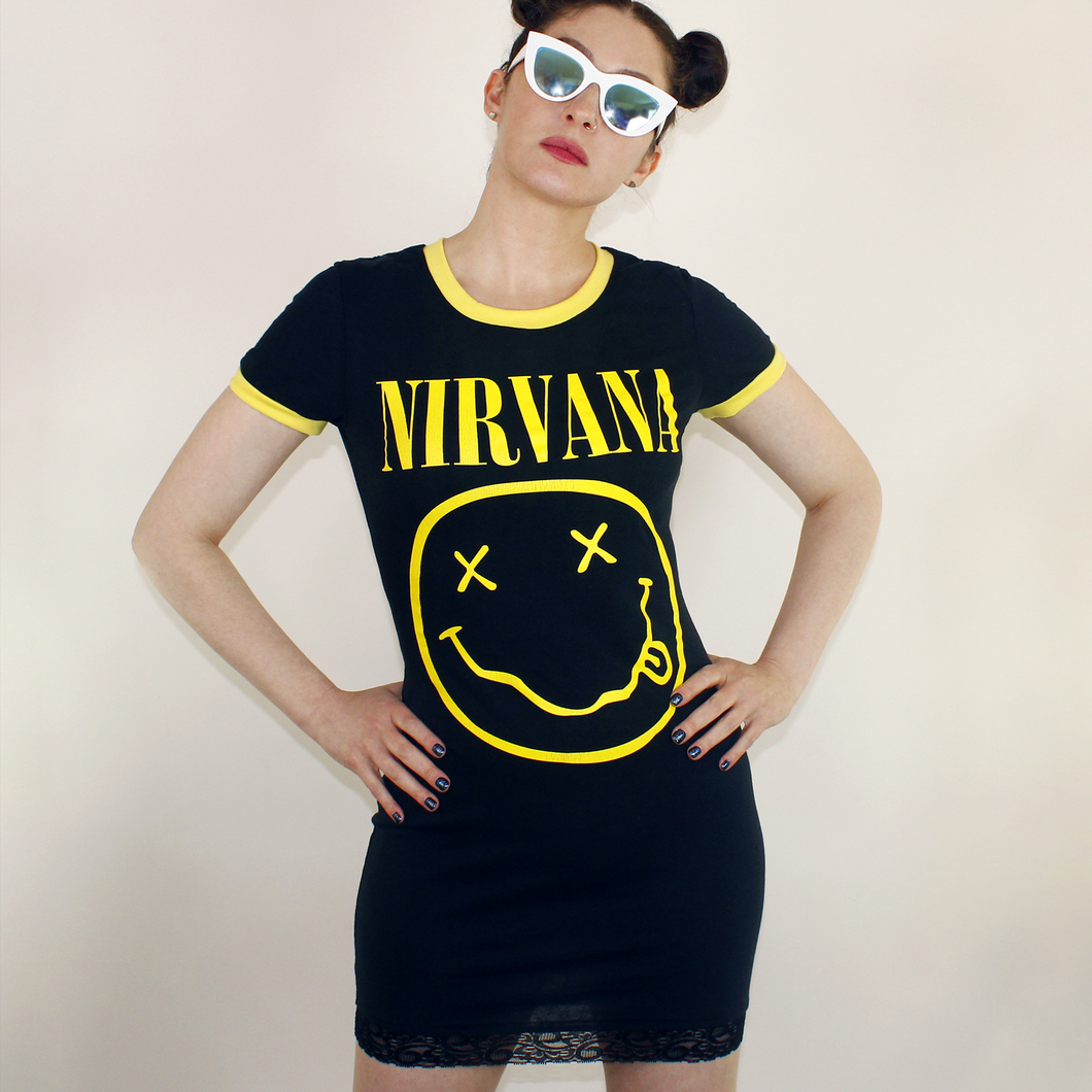 Nirvana Ringer Dress Grunge