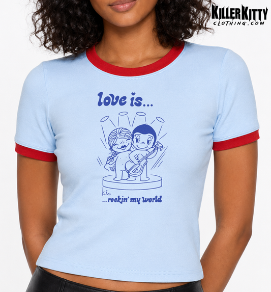 Love Is... Rockin' My World Ringer T-Shirt - Eternal Sunshine Of The Spotless Mind