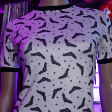 Load image into Gallery viewer, Spooky Horror Bats Ringer Shirt
