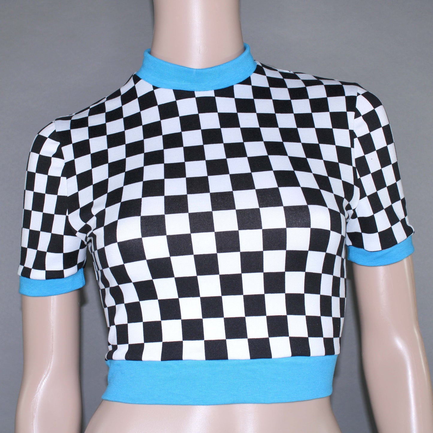 Checker Crop Top