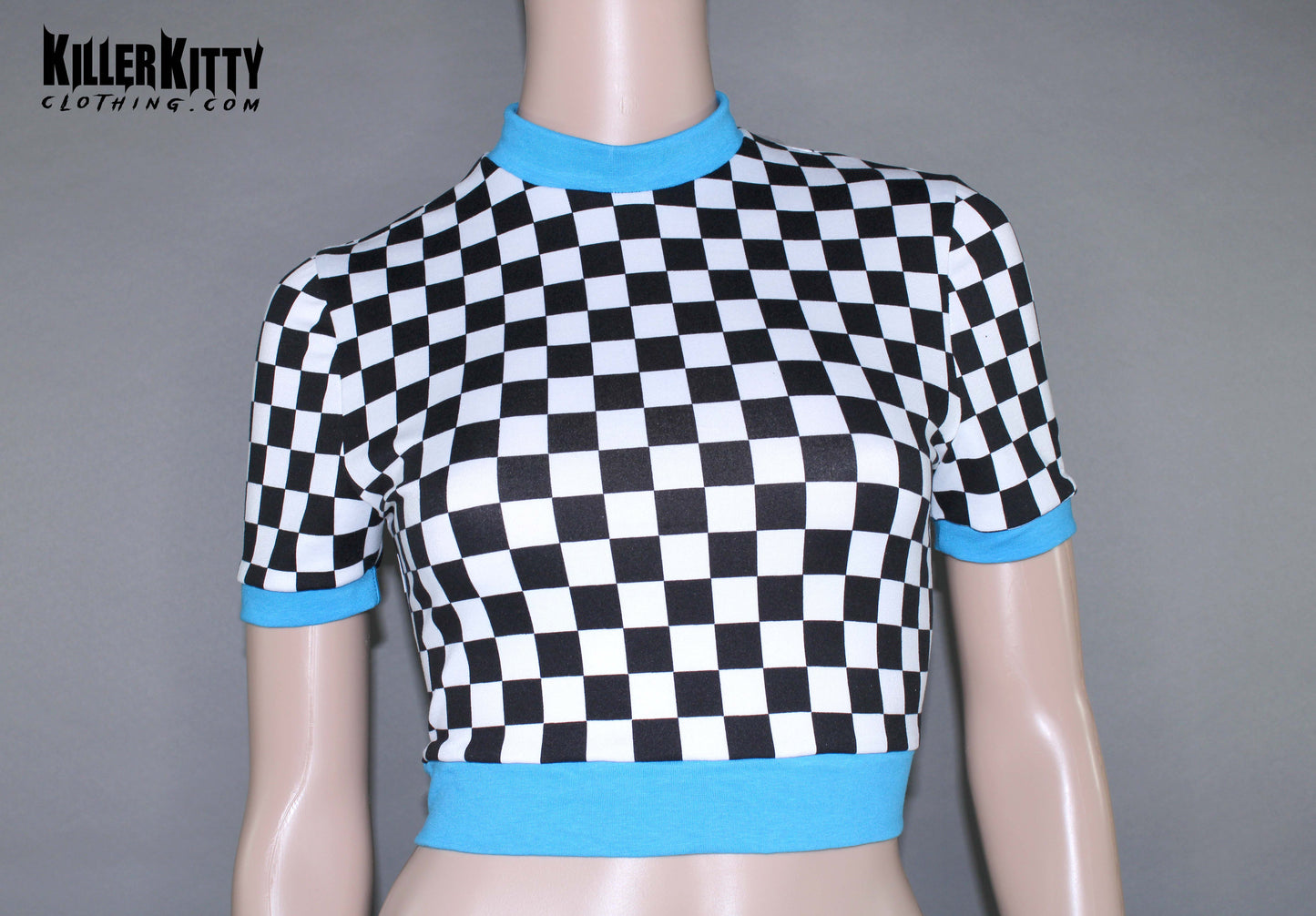 Checker Crop Top